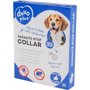 Duvo+ Anti-Parasiet Halsband voor Honden - Vlooienband - Tekenband - Vlo & Teek - 50cm