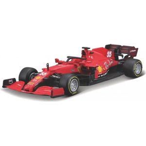 BBurago - Ferrari SF21 - Carlos Sainz #55 - 2021 - Schaalmodel 1:43