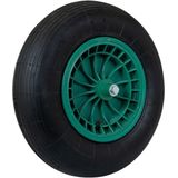 JS | Kruiwagen Wiel 4.00 - 8 Luchtband Lijn-profiel - Asdiameter 20mm | Kwaliteit