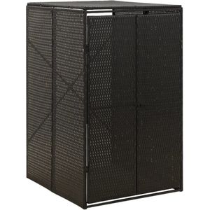 vidaXL-Containerberging-enkel-70x80x117-cm-poly-rattan-zwart