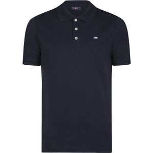 Jimmy Sanders - Polo Shirt - Navy - Korte Mouw - Katoenen Pique