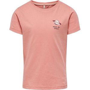 Only t-shirt meisjes - roze - KONkita - maat 146/152