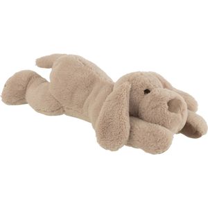 J-line - Hond Liggend Textiel Beigex20x13cm