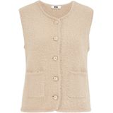 WE Fashion - Gilet - Beige - Regular Fit