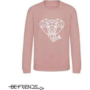 Be Friends Sweater - Olifant - Vrouwen - Roos - Maat S