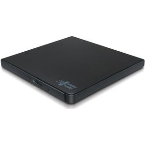 Ultra Portable Slim DVD-RW Branders voor On-The-Go Gebruik - Zwart