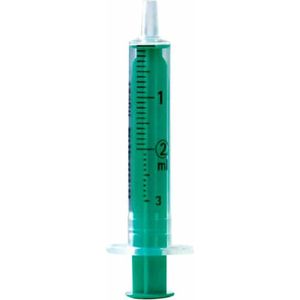 15 st. B Braun - tweedelige injectiespuit 2 + 1ml (aspireren) - steriele spuiten