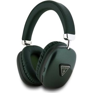 Guess Bluetooth Stereo Koptelefoon - Saffiano Triangle Logo - Kaki Groen
