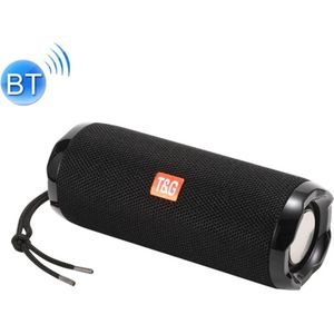 T&G TG191 10W waterdichte Bluetooth-luidspreker Stereo dubbel diafragma Subwoofer Draagbare audio FM-radio (zwart)