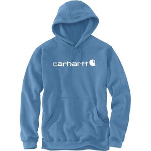 Carhartt Signature Logo Sweatshirt Blue Lagoon Heather-XL