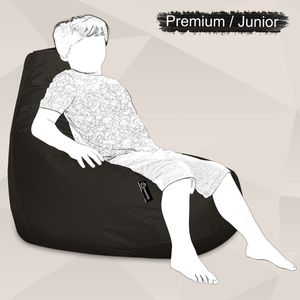Casacomfy Zitzak Kind - Premium Junior - Zwart