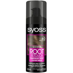 SYOSS - Uitgroeispray Middenbruin - Directe Grijsdekking - 1 stuk