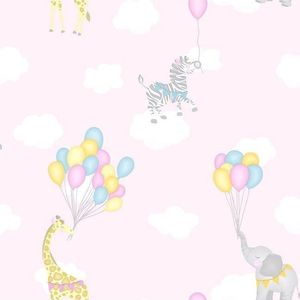 Dutch Wallcoverings - Over The Rainbow- Balloons Pink