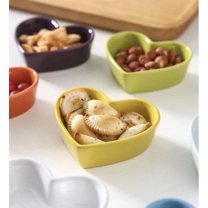 Bakvorm - Hartvorm - Tapas schaaltje - Snack schaaltje - Saus schaaltje - 70ml - Geel