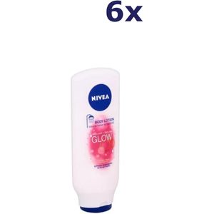 6x NIVEA Bodylotion Onder De Douche Peeling Glow 250Ml