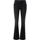 QS - Catie - Jeans - Zwart - Bootcut - Mid Waist