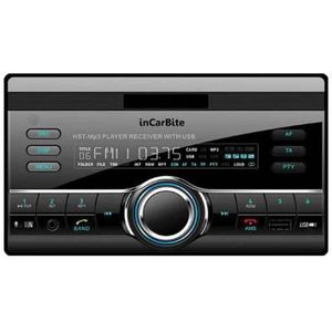 inCarBite 2 Din auto radio & bluetooth carkit met mogelijkheid tot smart phone integratie met houder