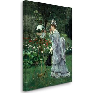 Alfred Stevens - La Boule Argentée (c1870), De Zilveren Bal (circa 1870) - 3:2