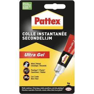 Pattex - Ultra Gel - Secondelijm - 3 gram - 12 stuks