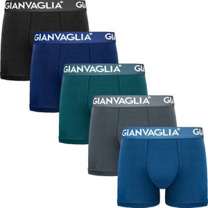 Heren Boxershorts - 5 Pack - Katoen - Maat XXL - Effen - Mix Kleur - Ondergoed Heren - Onderbroeken Heren