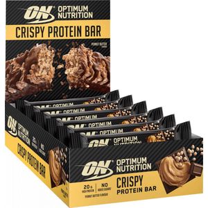 Optimum Nutrition Protein Crisp Bar - Proteïne Repen - Peanut Butter - 10 Eiwitrepen (650 gram)
