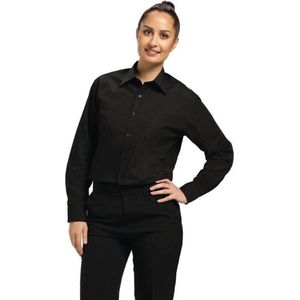 Uniform Works unisex overhemd lange mouw zwart