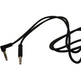 Scanpart AUX kabel 0.5 meter - Haaks - Geschikt voor autoradio - 3.5 mm naar 3.5 mm - Universeel