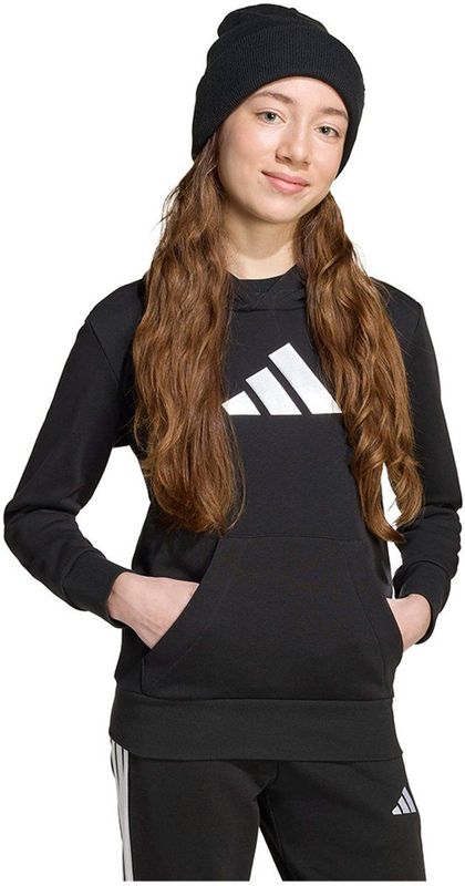 adidas - Glam Graphic - Hoodie - Zwart - 7-8 Jaar - Meisjes