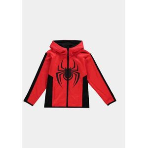 Marvel SpiderMan Vest Met Capuchon Kinderen -Kids 98- Miles Morales Rood
