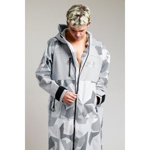 Omkleed jas - Poncho - Soft-Shell - Arctic Camouflage/Grey
