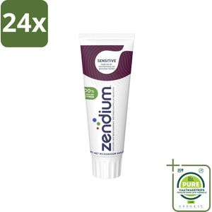 Zendium Tandpasta Sensitive 75 ml - Voordeelverpakking - 24 stuks - Tandpasta gevoelige tanden - Natuurlijke enzymen