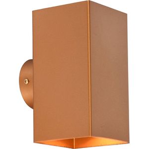 Olucia Mac - Moderne Up down wandlamp - Metaal - Messing