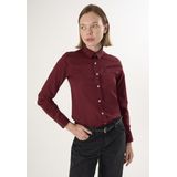 Felix Hardy - Overhemd - Bordeaux - 97% Katoen - Dames