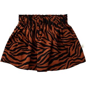 Your Wishes Zebra Skirt - Baby - Rok - Roodbruin - Zebraprint - Meisjes - Maat: 62/68