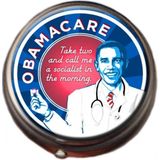 Pillendoos - Obamacare - 2 Compartimenten - 2 inch Diameter - 5/8 inch Dikte