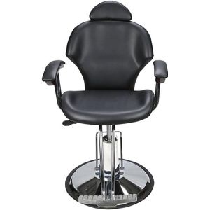 Professionele Kappersstoel met Verstelbare Rugleuning en Hoogte