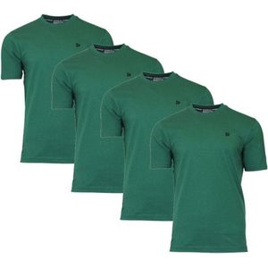 Donnay - Vince - T-shirt - Forest green - 4-Pack - Heren