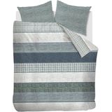 Riviera Maison dekbedovertrek Tailor green - 1-persoons - 140x200/220 cm incl. 1 sloop - Groen