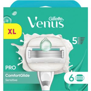 Gillette Venus Pro ComfortGlide Sensitive Scheermesjes Voor Vrouwen - 6 Navulmesjes
