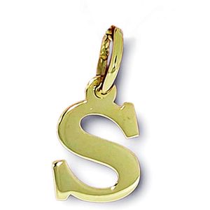 Goud Hanger Letter S 14 karaats