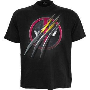 Spiral Marvel,Deadpool - Deadpool - Slashed Heren T-shirt - XXL - Zwart