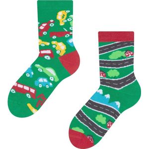 Dedoles Mismatched Kinderen Sokken - Autos - Maat 27-30