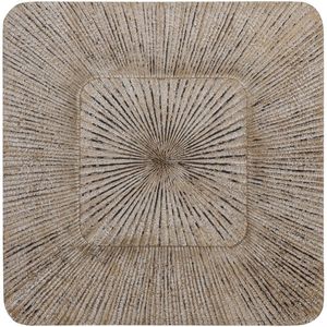 PTMD - Wandpaneel Dishita - Creme - MDF - 120x3x120 cm