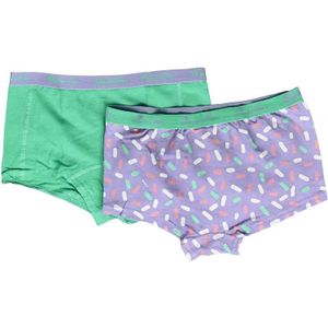 Australian Meisjes boxers mint & lavendel 2-Pack maat 134-140