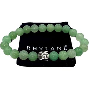 Rhylane - Kralen armband - Aventurijn Natuursteen Groen- Buddha Bedel - 20 cm