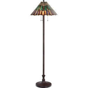 Art Deco Trade - Tiffany Vloerlamp Styled Flower