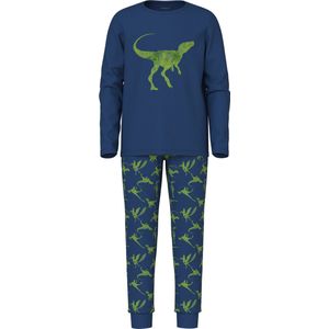 NAME IT NKMNIGHTSET NAVY PEONY DINO Jongens pyjama - Maat 86/92