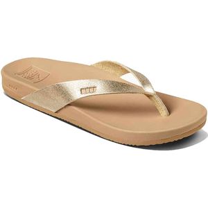 Reef - Cushion Court - Teenslippers - Goud - Veganistisch Metallic Leer
