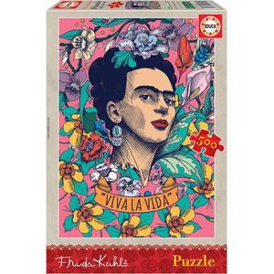 Educa - puzzel - 500 stuks - Viva la Vida, Frida Kahlo