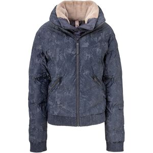 PK International - Winterjas - Dames - Wintersport - Waterdicht - Ademend - Winddicht - Gewatteerd - Capuchon - Boston - Donkerblauw - 158